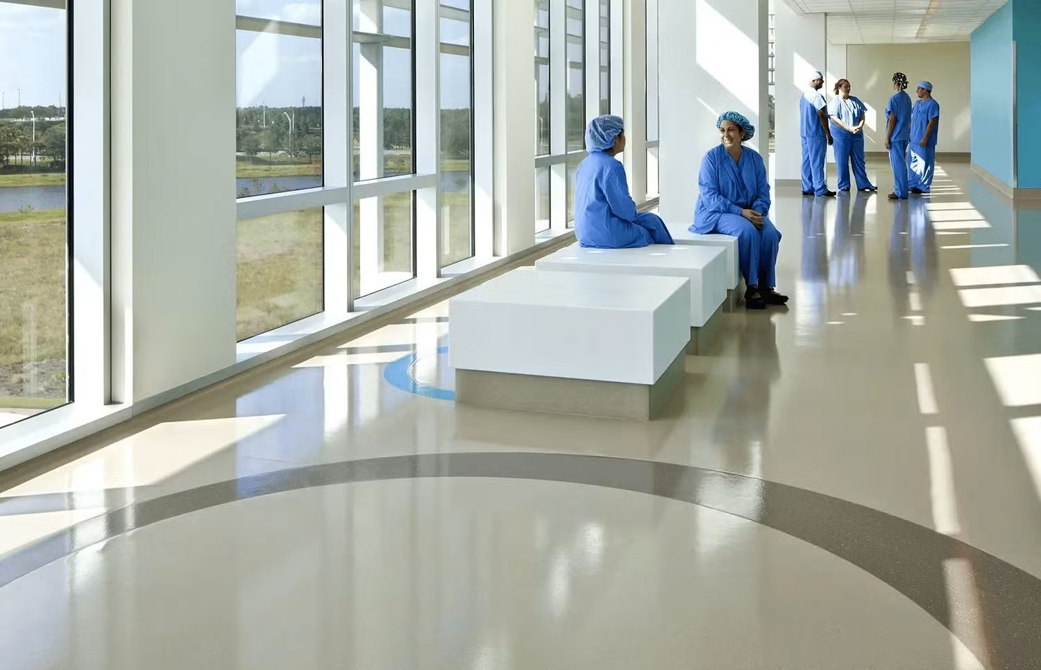 Hospital floor tiles Dubai