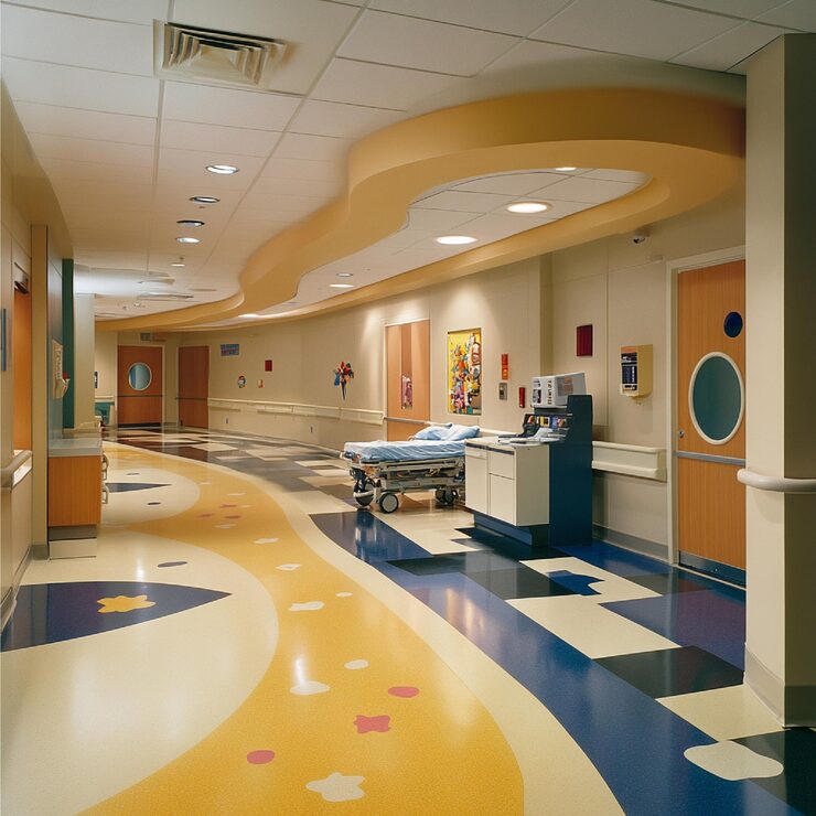 modern hospital flooring in uae