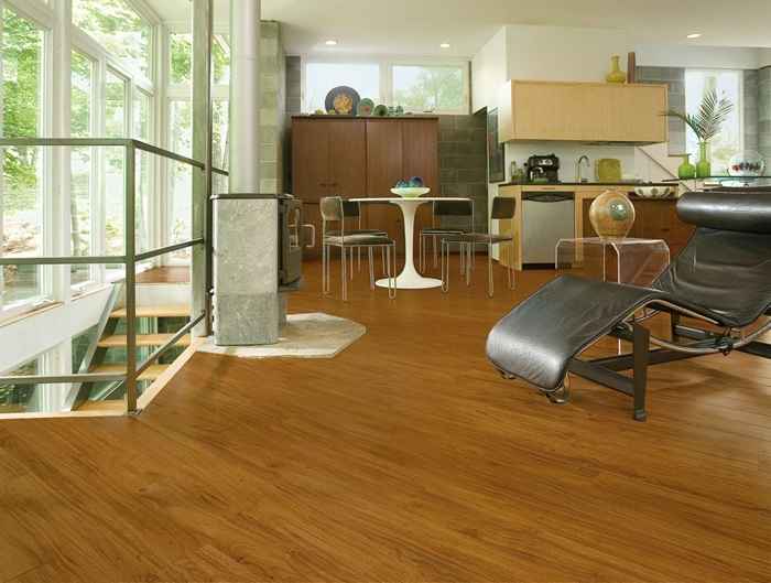 vinyl planks in resturant