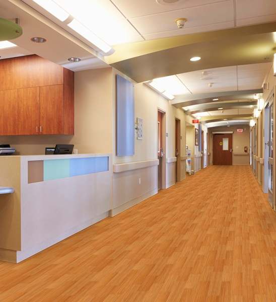 wood look hospital vinyl flooring